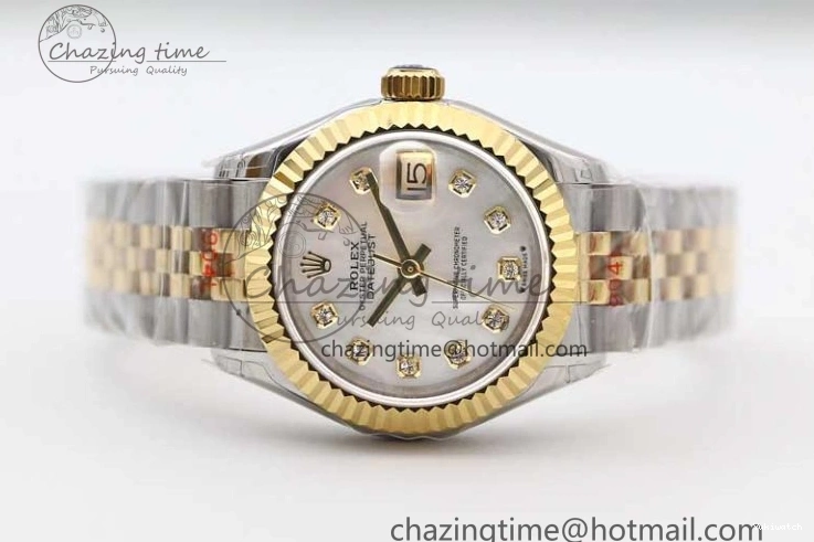 279179 TWF Best YG White SS NH05 Diamonds Bracelet Datejust Jubilee Dial 28mm Markers Edition SS on YG 0408